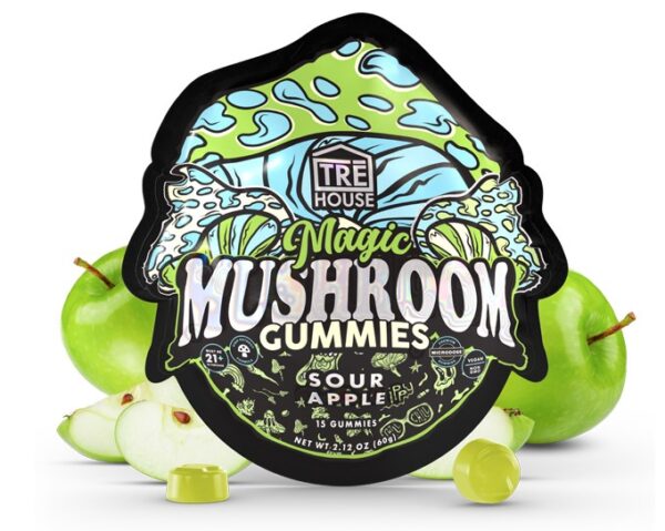 Sour Apple Magic Mushroom Gummies